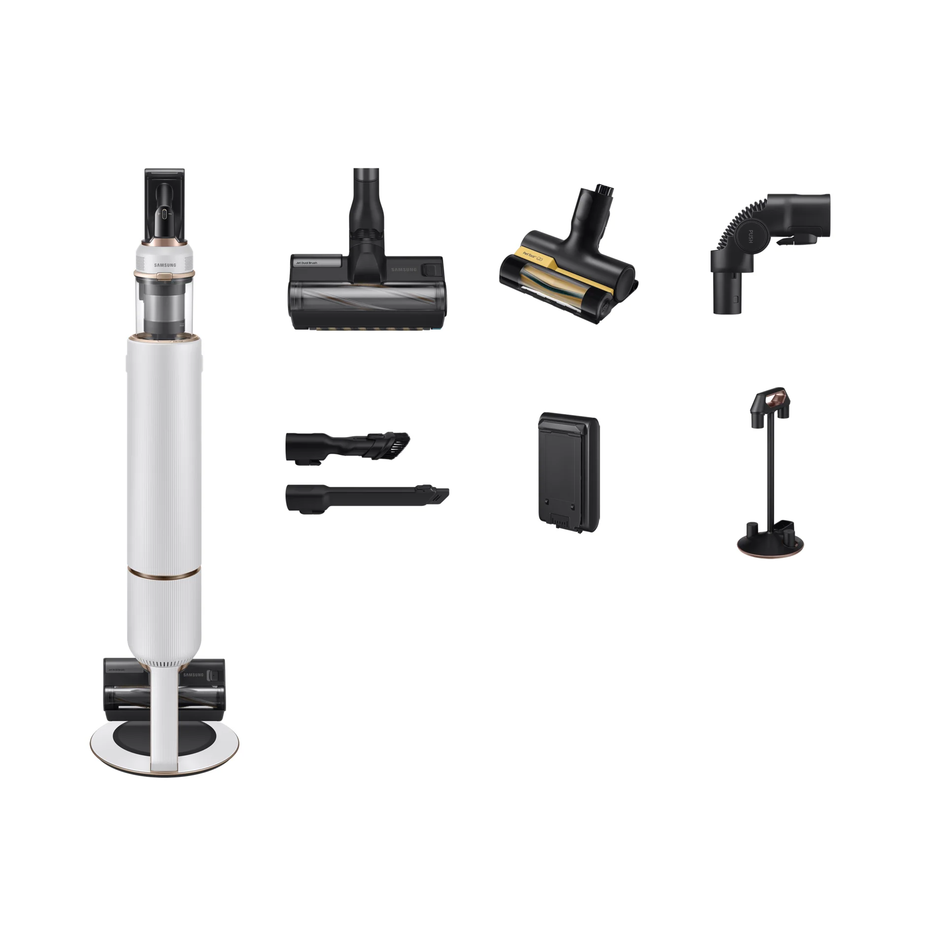 Samsung Bespoke Jet Plus Pet Cordless Stick Vacuum Cleaner - White | VS20B95823W/E - Image 4