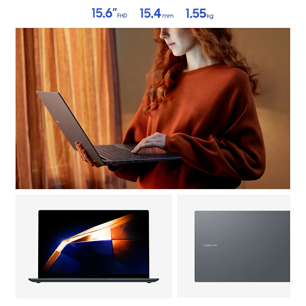 Samsung Galaxy Book4 Intel Core i3 15.6" 8GB/256GB Laptop - Grey | NP750XGJ-KG1UK - Image 4
