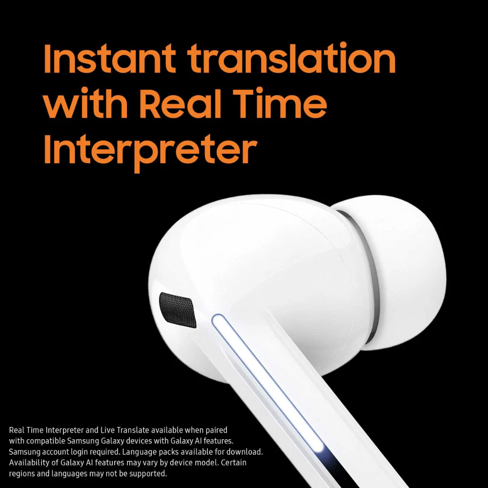 Samsung Galaxy Buds3 Pro In-Ear True Wireless Earbuds - White | SM-R630NZWAEUA - Image 8