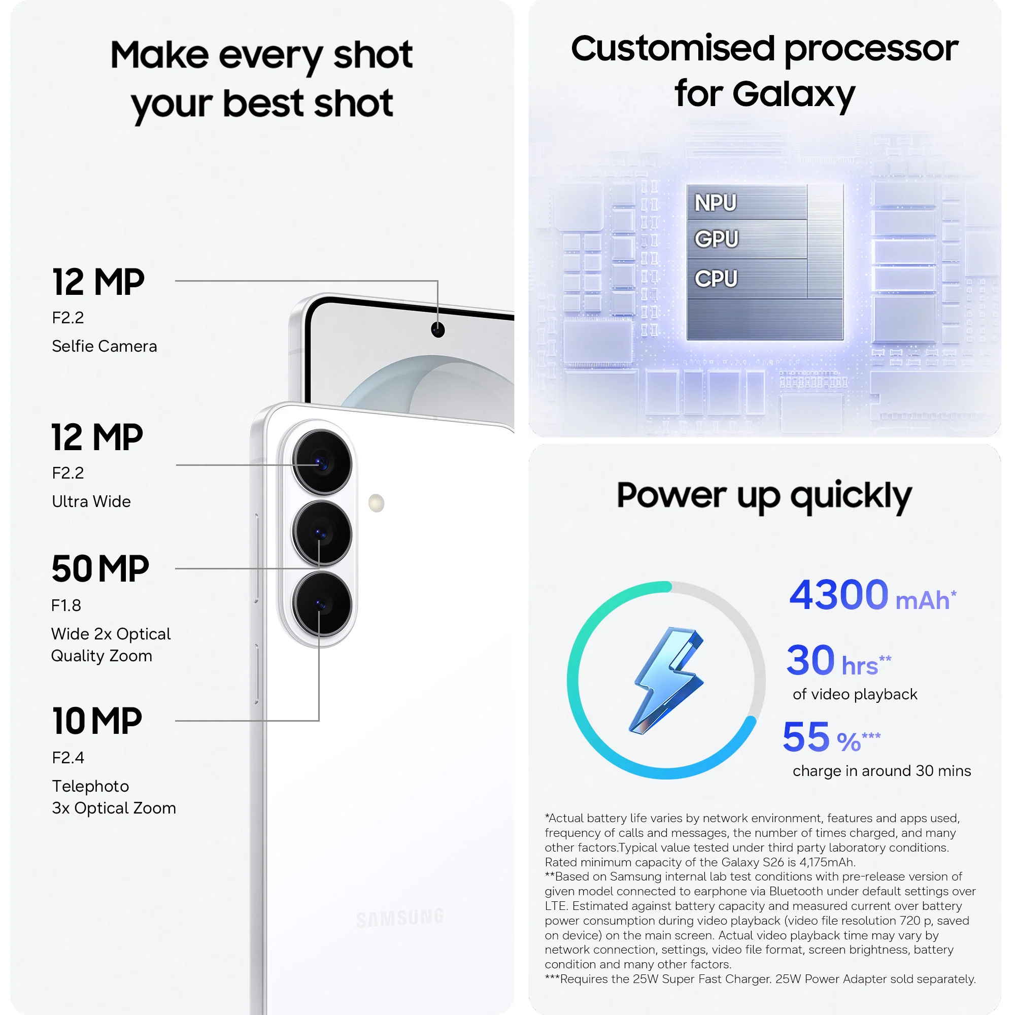 Samsung Galaxy S26 512GB 5G Smartphone - White | SM-S942BZWHEUB - Image 6