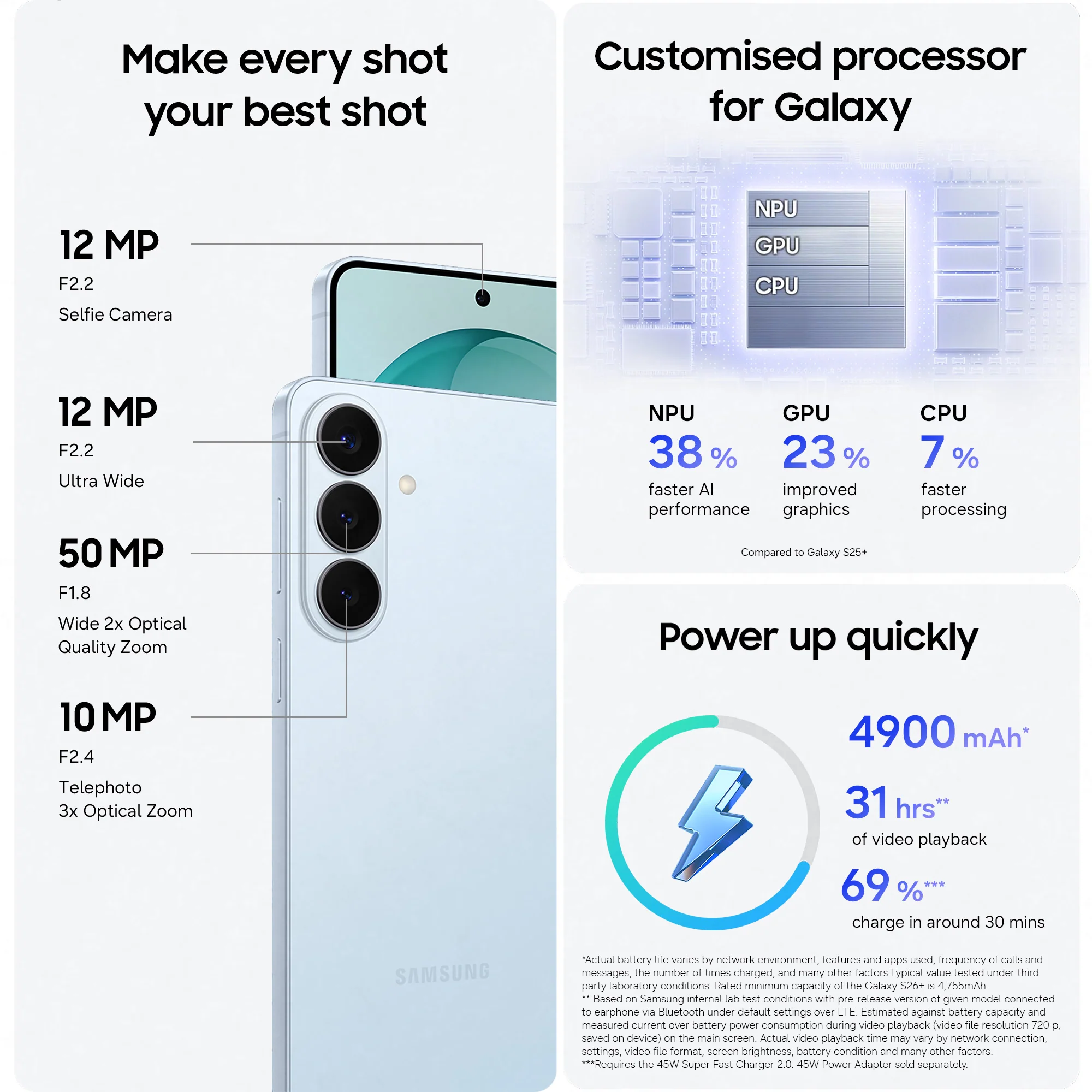 Samsung Galaxy S26 Plus 256GB 5G Smartphone - Sky Blue | SM-S947BLBGEUB - Image 6