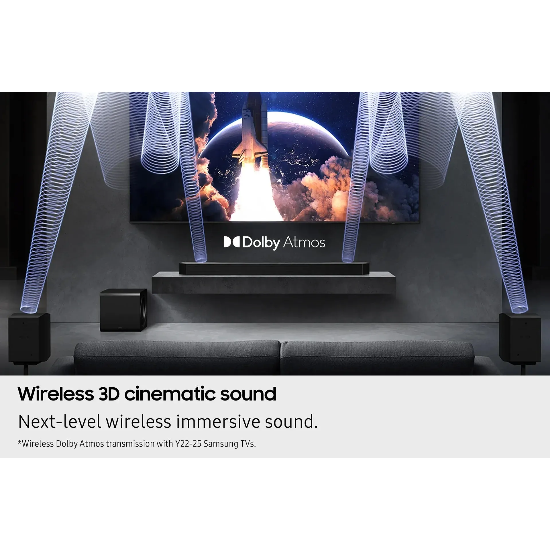 Samsung Q-Series 11.1.4CH Soundbar with Subwoofer & Rear Speakers - Titan Black | HW-Q990F/XU - Image 3