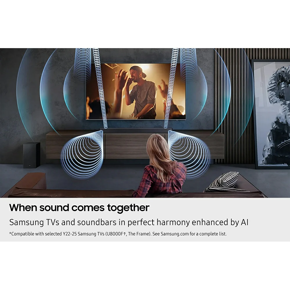 Samsung Q600F Q-Series 3.1.2CH Soundbar with Subwoofer - Titan Black | HW-Q600F/XU - Image 11