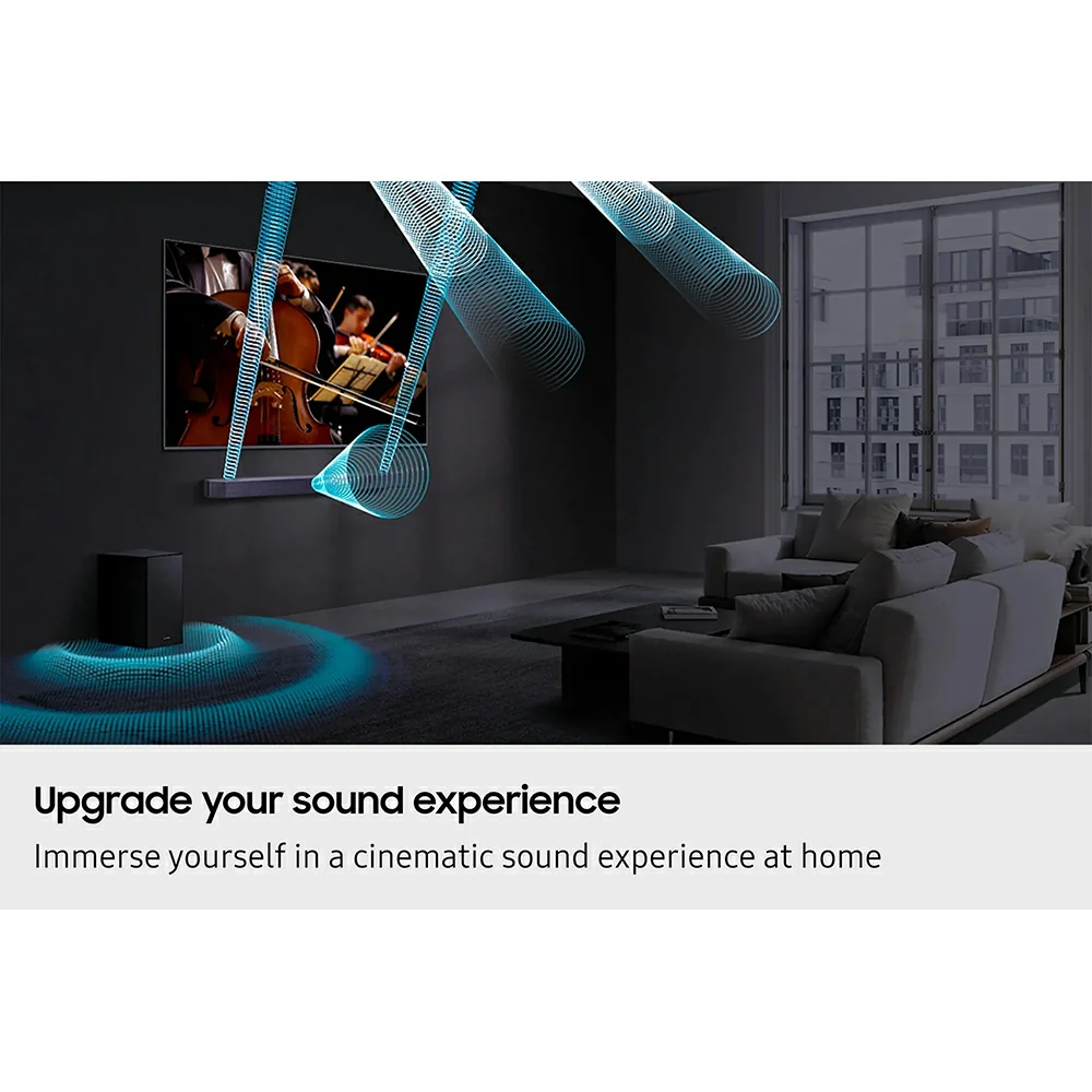 Samsung Q600F Q-Series 3.1.2CH Soundbar with Subwoofer - Titan Black | HW-Q600F/XU - Image 9