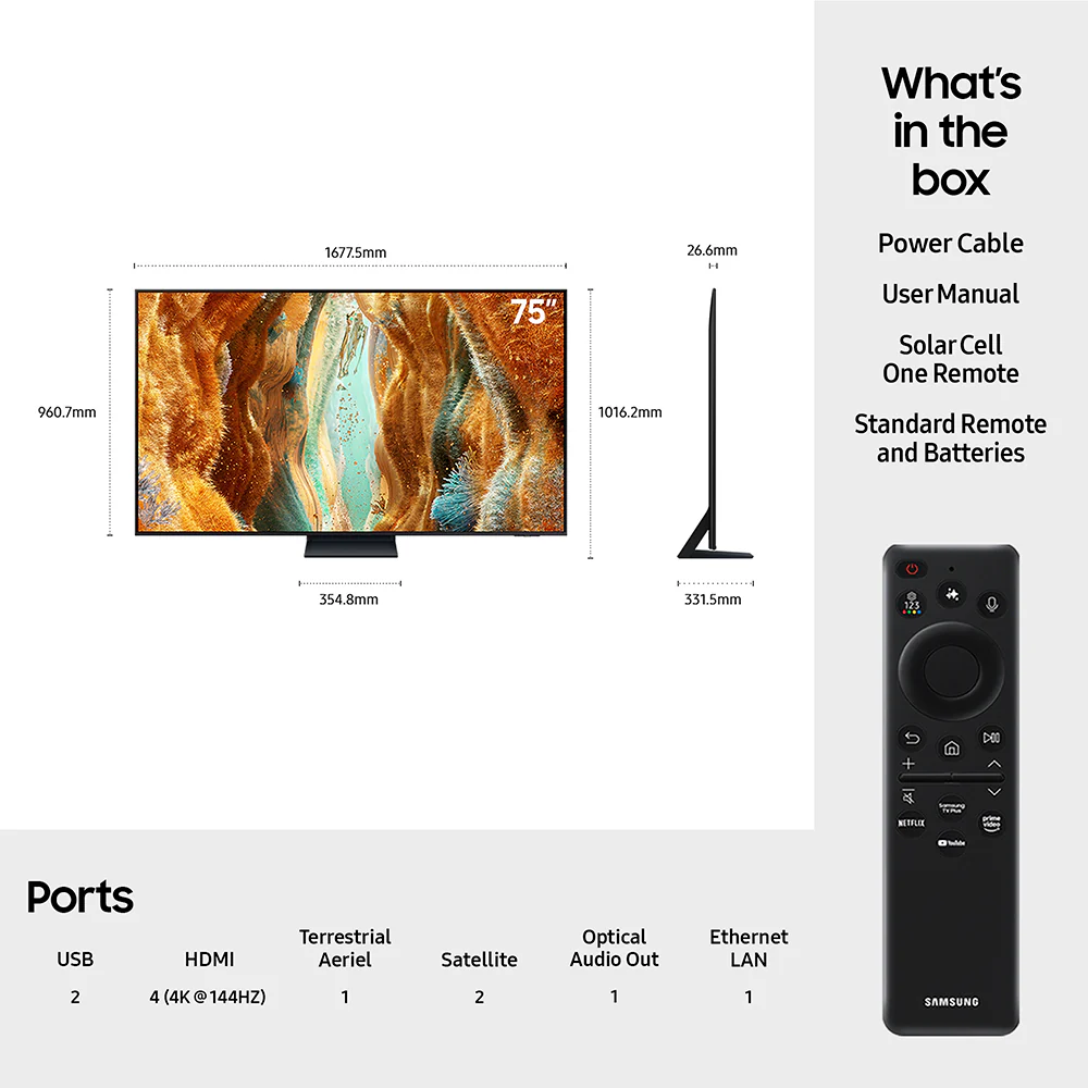 Samsung QN70F 75" 4K Smart TV - Black | QE75QN70FAUXXU - Image 12