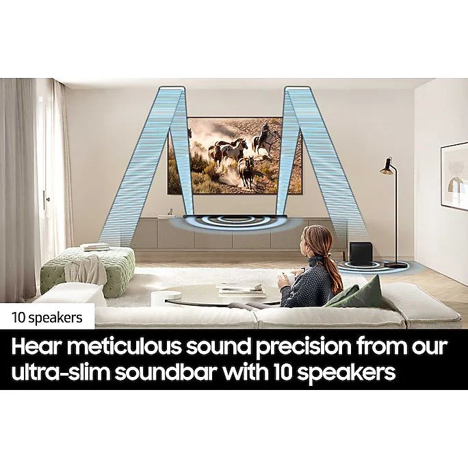 Samsung S800D Ultra Slim 3.1.2CH Lifestyle Soundbar with Subwoofer - Titan Black | HW-S800D/XU - Image 9