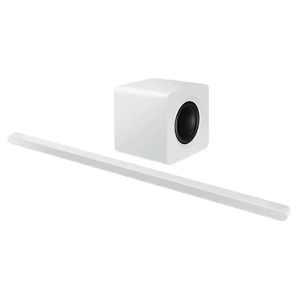 Samsung S801D Ultra Slim 3.1.2CH Lifestyle Soundbar with Subwoofer - White | HW-S801D/XU