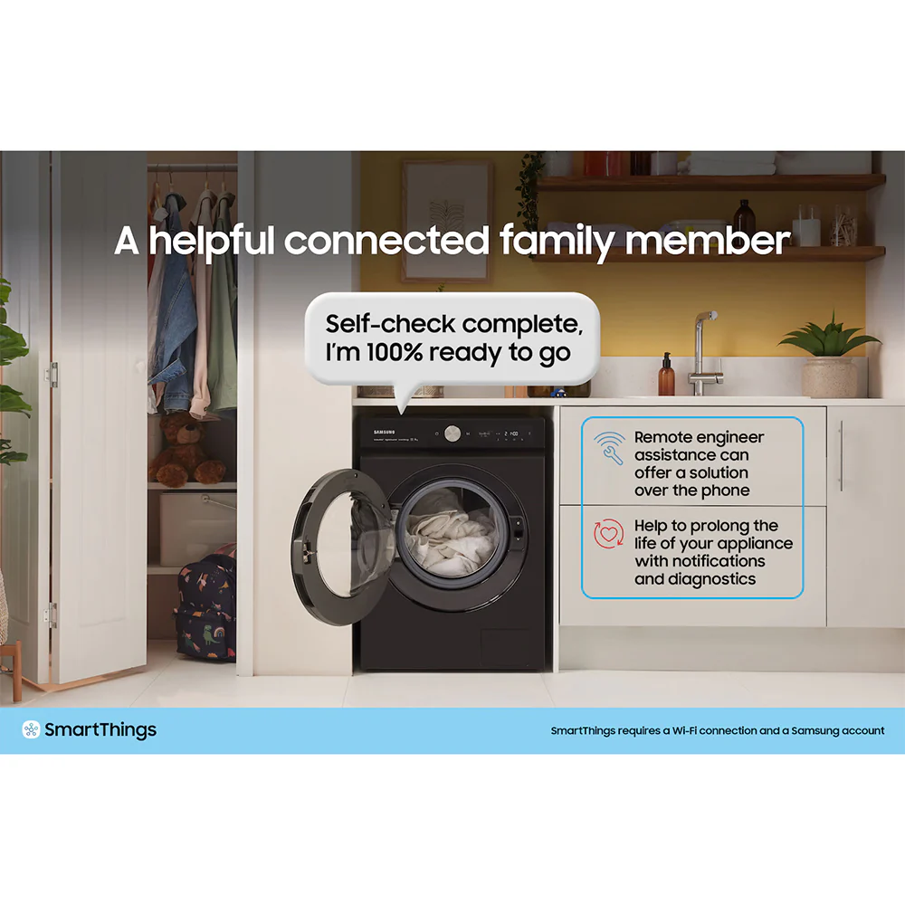 Samsung Series 5 9KG/5KG 1400RPM Freestanding Washer Dryer - Black | WD90DG5G34BBEU - Image 10