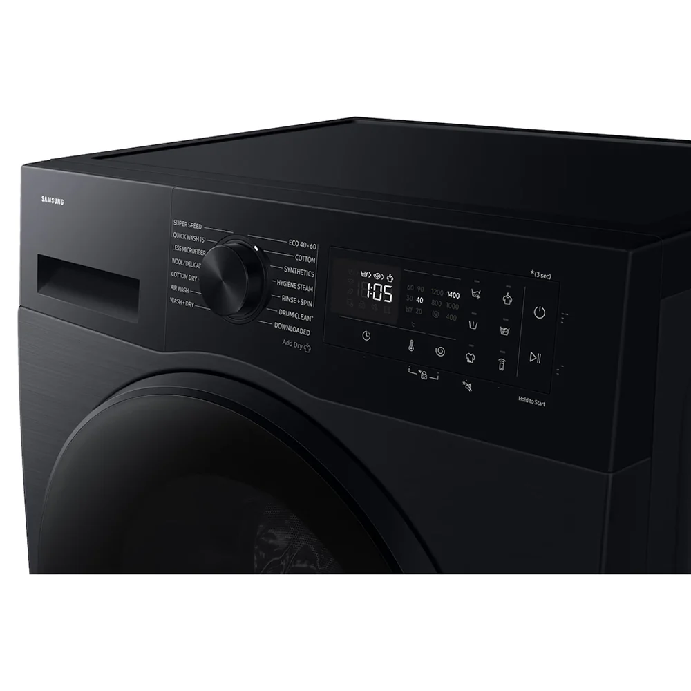 Samsung Series 5 9KG/5KG 1400RPM Freestanding Washer Dryer - Black | WD90DG5G34BBEU - Image 3