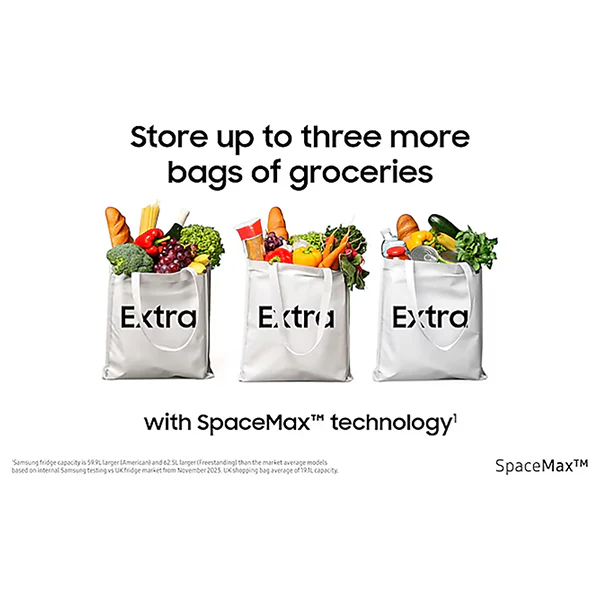 Samsung SpaceMax Bespoke AI Series 640L Freestanding Fridge Freezer - Black Doi | RS70F64KEFEU - Image 7