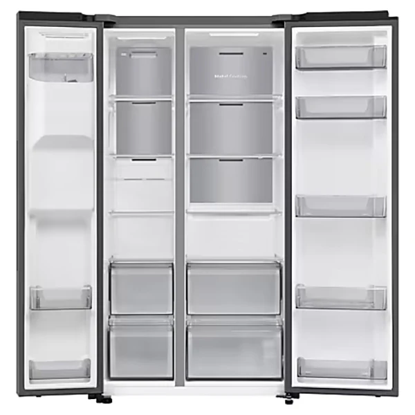 Samsung SpaceMax Bespoke AI Series 640L Freestanding Fridge Freezer - Silver | RS70F64KETEU - Image 2