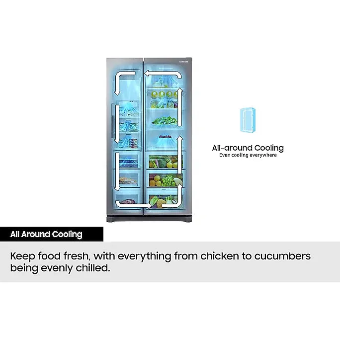 Samsung Series 6 SpaceMax Bespoke AI 659L Freestanding Fridge Freezer - Black Doi | RS70F65QEFEU - Image 10