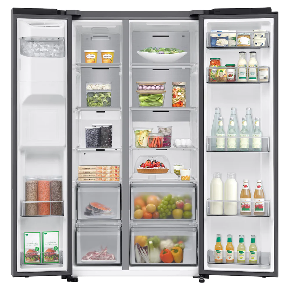 Samsung SpaceMax Series 7 Bespoke AI 634L Freestanding Fridge Freezer - Matt DOI Metal | RS70F66KCTEU - Image 3