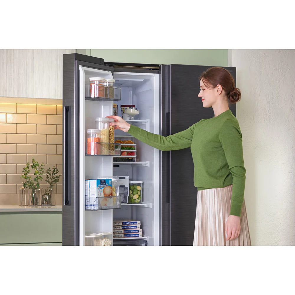 Samsung SpaceMax Series 7 Bespoke AI 634L Freestanding Fridge Freezer - Matt DOI Metal | RS70F66KCTEU - Image 9