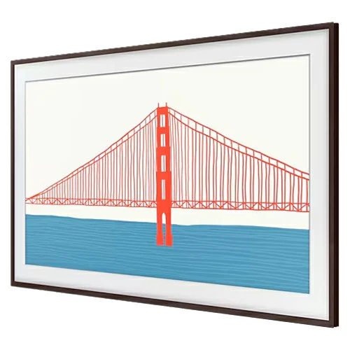 Samsung The Frame 50" Customisable Modern Bezel TV Frame - Brown | VG-SCFA50BWBXC - Image 2