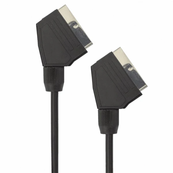 Sbox 1.5M Scart Male - Scart Male 21 Pin Cable - Black | SCART15/R