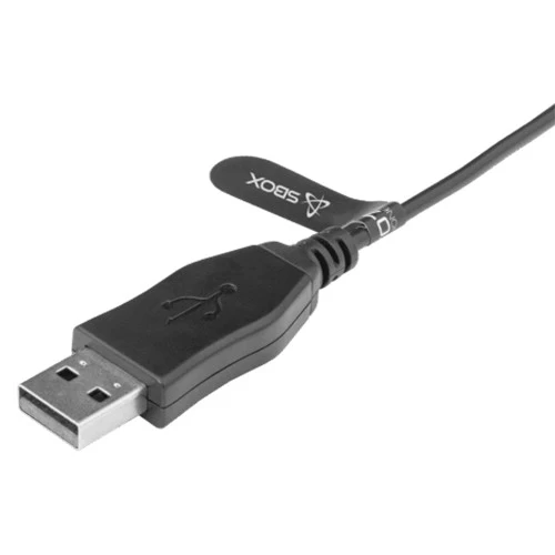 Sbox On-Ear Wired Headset - Black | HS-707 - Image 4