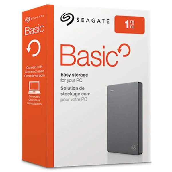 Seagate USB 3.0 1TB External Basic Portable Hard Drive - Grey | 408245 - Image 6