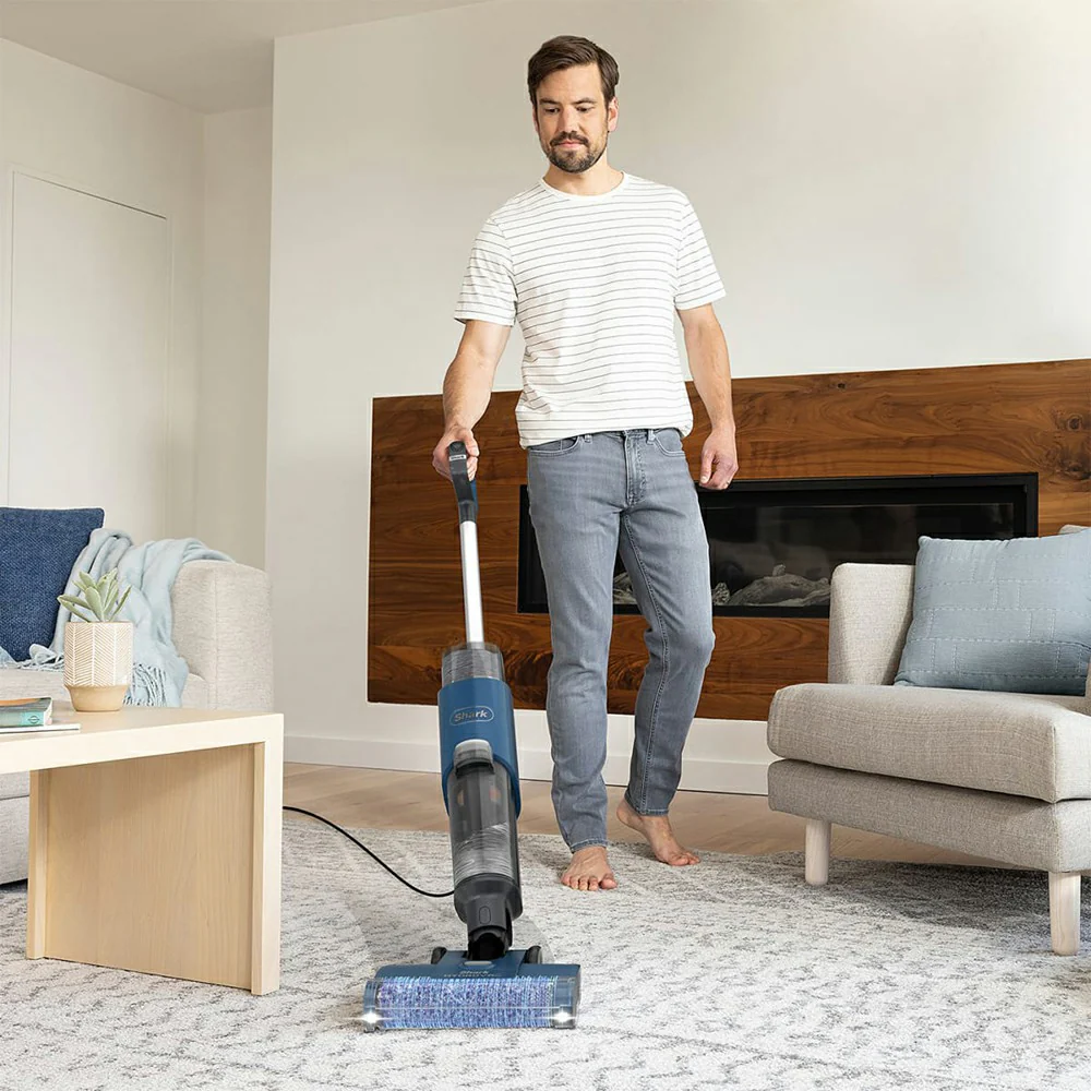 Shark 3-in-1 HydroVac Corded Hard Floor Cleaner - Navy Blue | WD110UK - Image 4