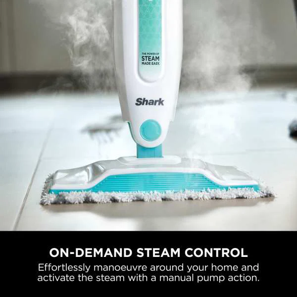 Shark Classic Steam Mop - White & Mint Green | S1000UK - Image 5