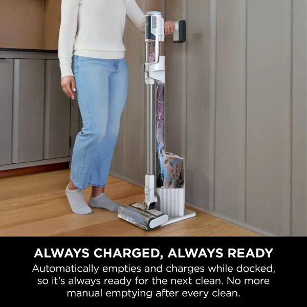 Shark Cordless Stick Vacuum Cleaner With Auto Empty System - White & Blue | BU3521UK - Image 5
