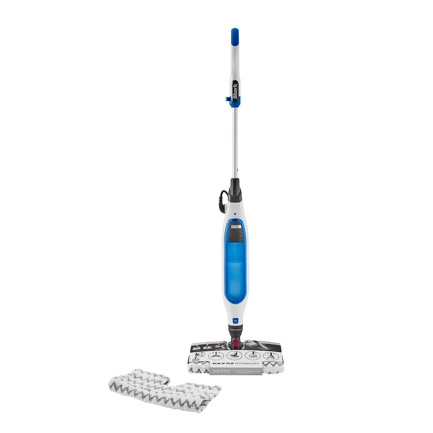 Shark Klik and Flip Manual Steam Pocket Mop - White & Blue | S6001UK - Image 6