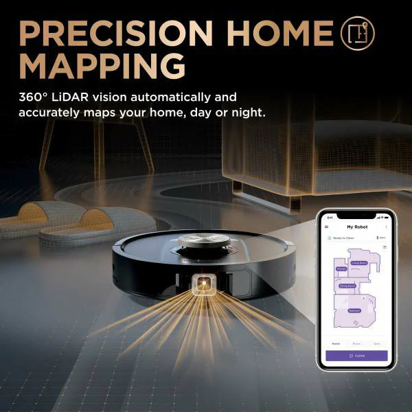 Shark PowerDetect NeverTouch Pro Robot Vacuum Cleaner & Mop with Self-Empty Station - Black | RV2800ZEUK - Image 5