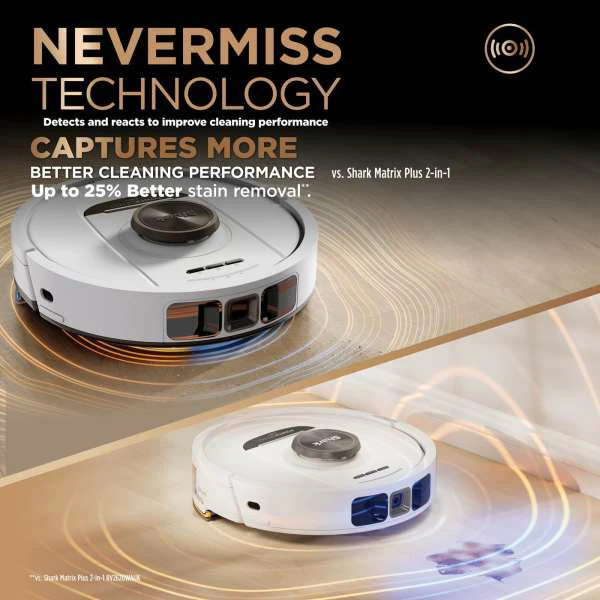 Shark PowerDetect NeverTouch Pro Robot Vacuum Cleaner & Mop with Self-Empty Station - White | RV2800ZEUKWH - Image 5