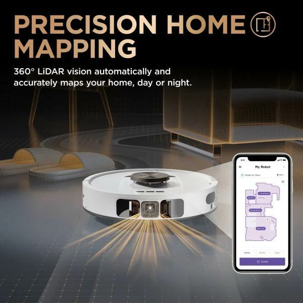 Shark PowerDetect NeverTouch Pro Robot Vacuum Cleaner & Mop with Self-Empty Station - White | RV2800ZEUKWH - Image 8