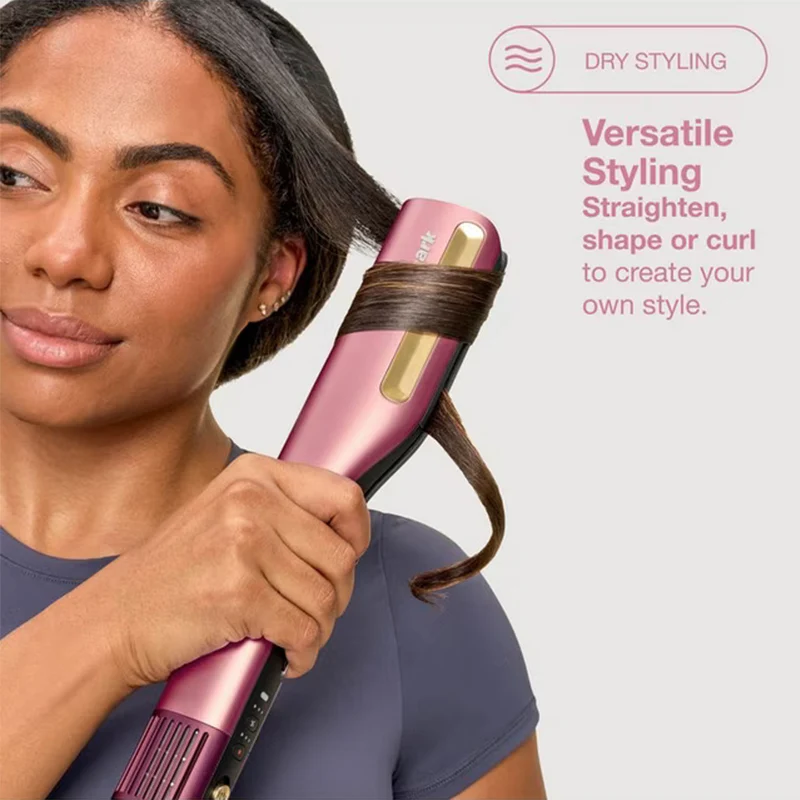 Shark SilkiPro Wet-To-Dry Ceramic Hair Straightener - Rose Petal | HT401UKPK - Image 10