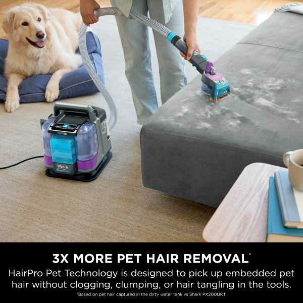 Shark StainStriker HairPro Pet Stain & Spot Vacuum Cleaner - Dark Silver & Force Fuscia | PX250UKT - Image 10