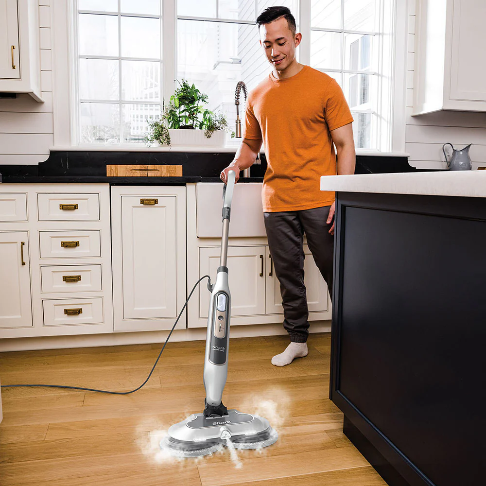 Shark Steam & Scrub Automatic Steam Mop - White & Grey | S8201UK - Image 3