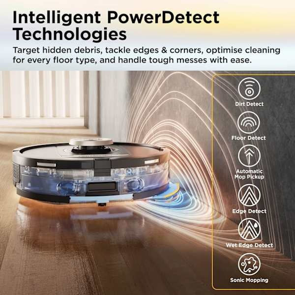 Shark ThermaCharged PowerDetect Robot Vacuum Cleaner - Black | RV2900XEUK - Image 11