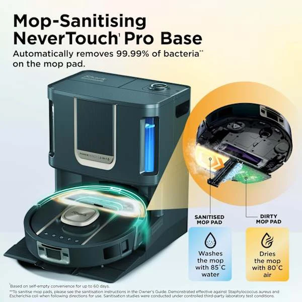 Shark ThermaCharged PowerDetect Robot Vacuum Cleaner - Black | RV2900XEUK - Image 9