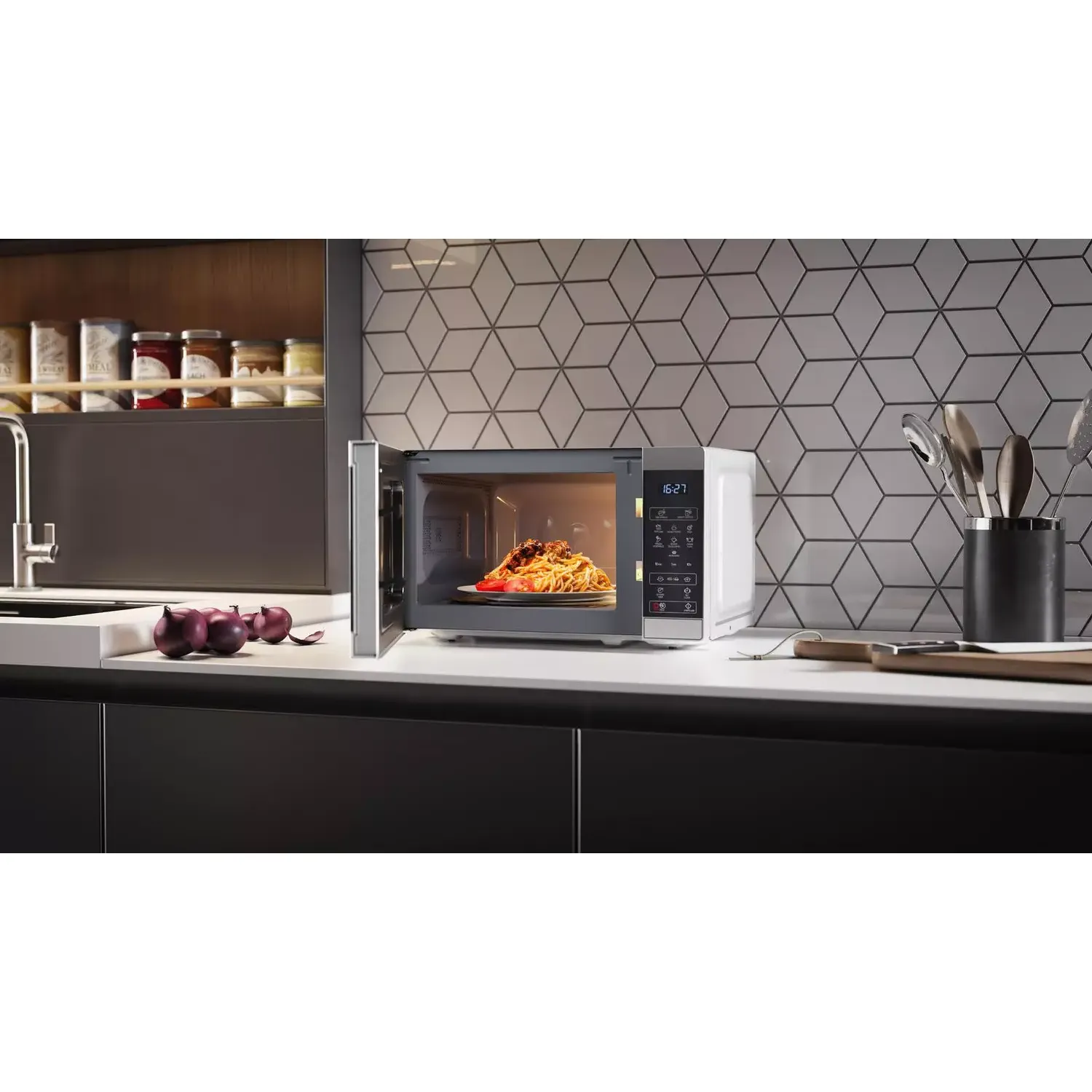 Sharp 20L Freestanding Microwave - Silver | YC-MS02U-S - Image 7