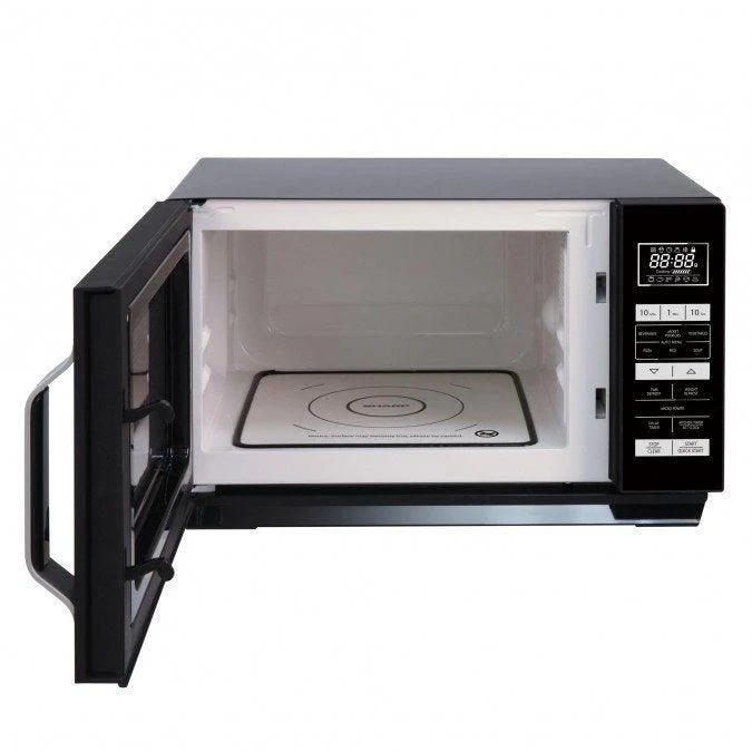 Sharp 23L Solo Flat Tray Freestanding Microwave - Black | R360KM - Image 11
