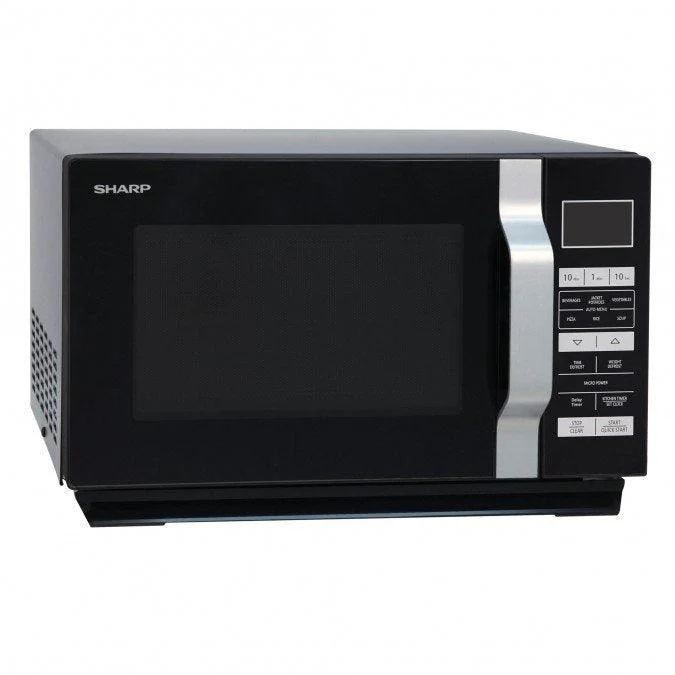 Sharp 23L Solo Flat Tray Freestanding Microwave - Black | R360KM - Image 12