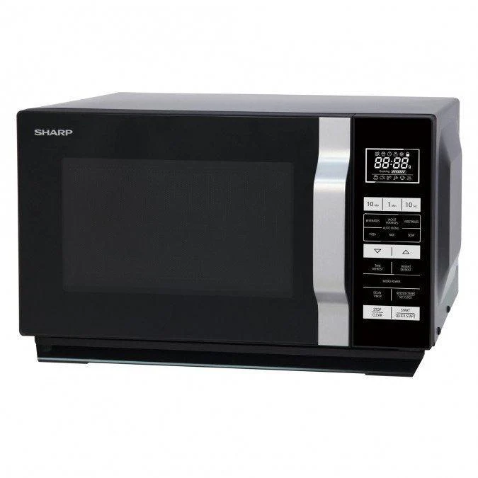Sharp 23L Solo Flat Tray Freestanding Microwave - Black | R360KM - Image 13