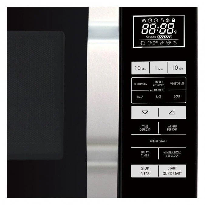 Sharp 23L Solo Flat Tray Freestanding Microwave - Black | R360KM - Image 5