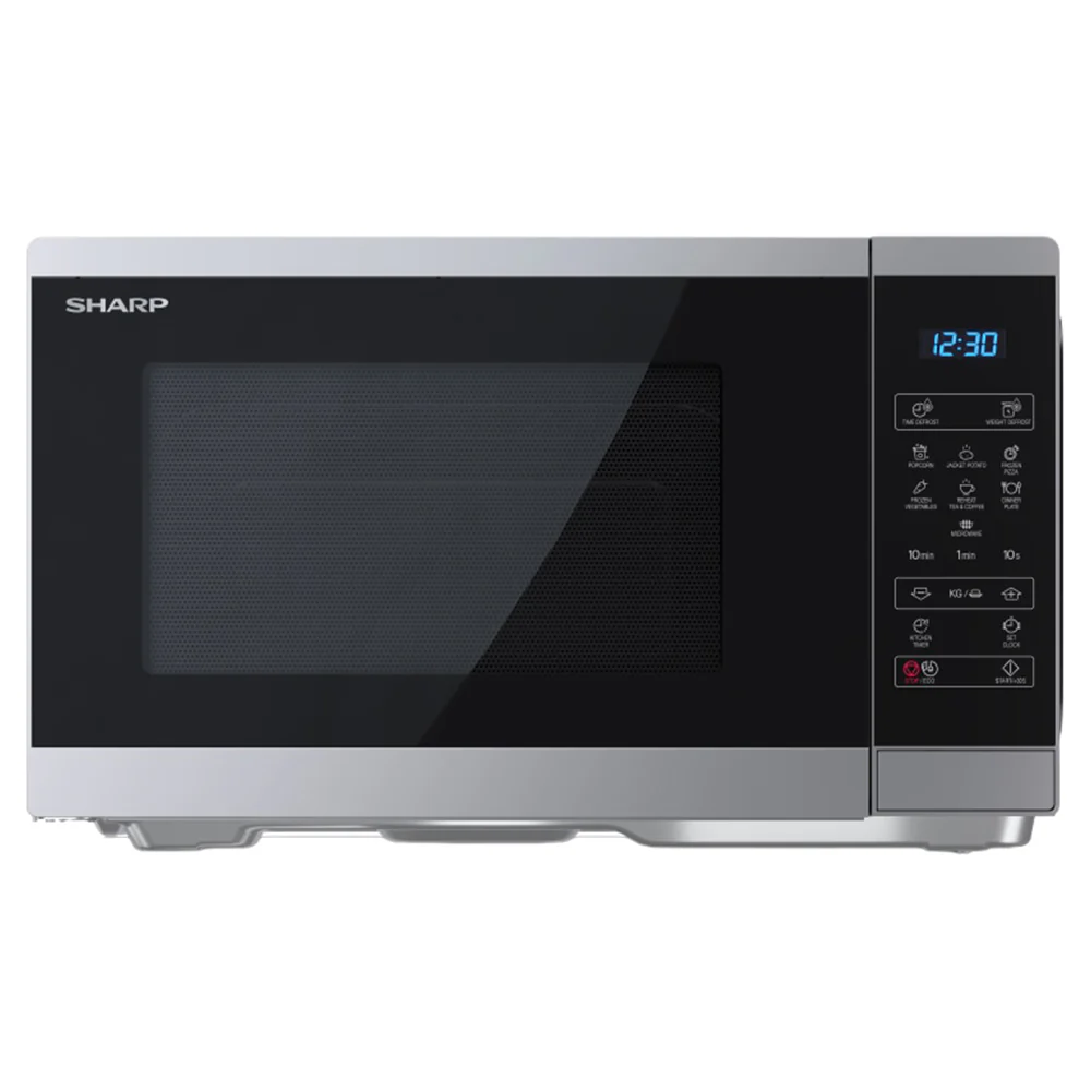Sharp 25L Freestanding Microwave - Silver & Black | YC-MS252AU-S
