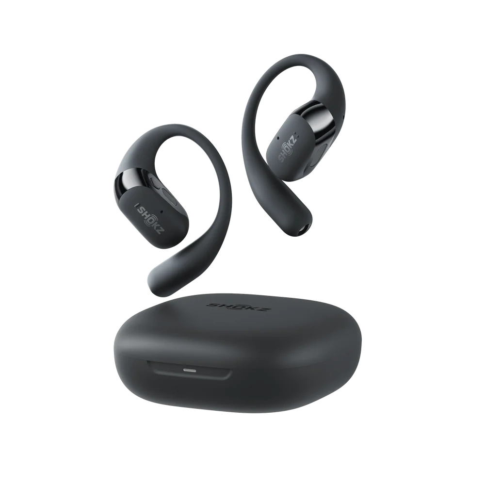 Shokz OpenFit 2 Open-Ear Wireless Bluetooth Earbuds - Black | 38-T920-ST-BK