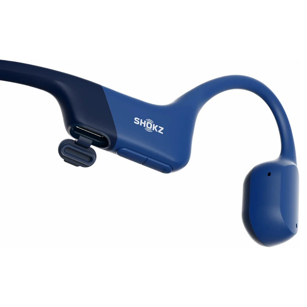 Shokz OpenRun Open-Ear Wireless Bluetooth Headphone - Blue Eclipse | 38-S805-ST-BL - Image 3