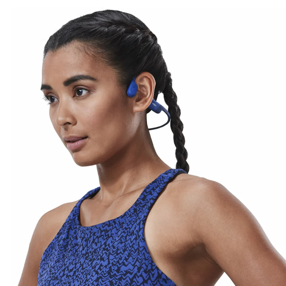 Shokz OpenRun Open-Ear Wireless Bluetooth Headphone - Blue Eclipse | 38-S805-ST-BL - Image 5