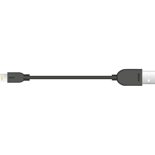 Sinox 2M iMedia Lightning Cable with Original Apple Chip - Black | XI2502B