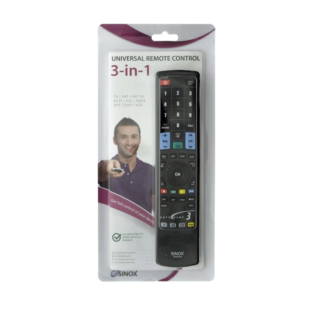 Sinox 3-in-1 Universal Remote Control - Black | 021937 - Image 4