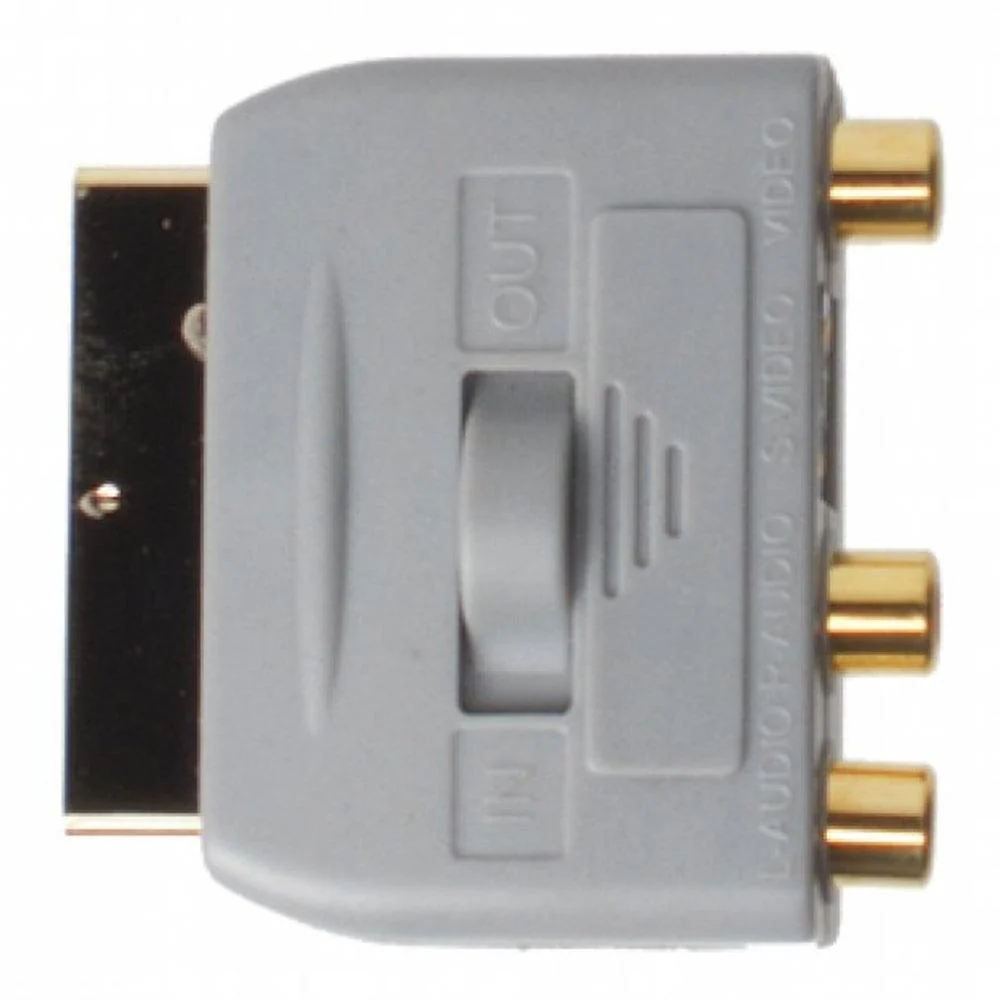 Sinox 3 RCA Switchable Scart Adapter - Silver | SXV765