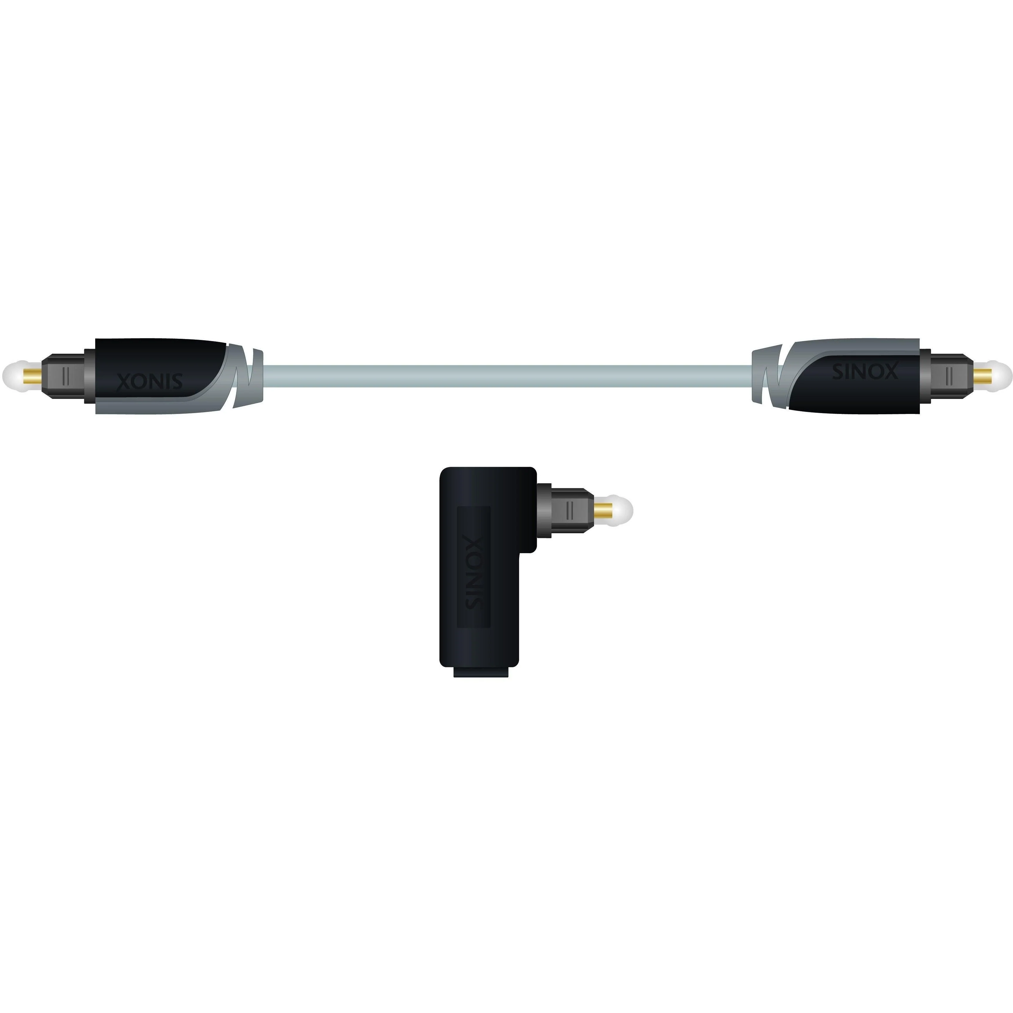 Sinox Digital Optical Cable 1.5m including Angled Adapter | XA5632 - Image 2