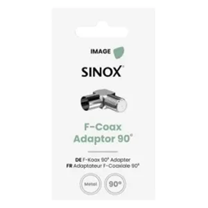 Sinox Female Angled F-Coax Connector - Stainless Steel | 052566 - Image 2