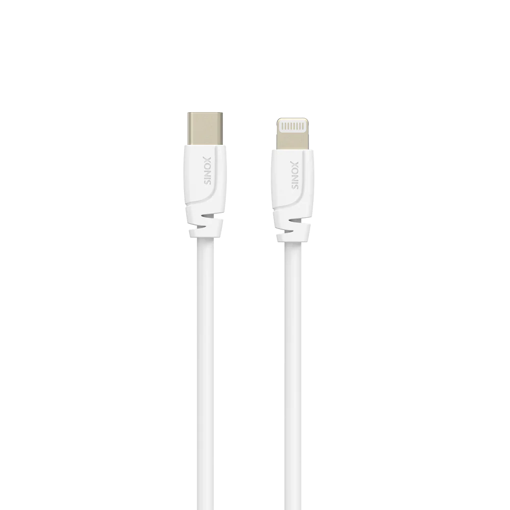 Sinox Mobility Pro USB 2.0 Type C Lightning Cable - White | 51187 - Image 2