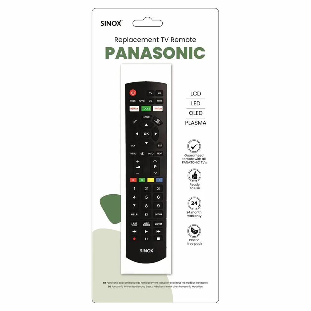 Sinox Panasonic Remote Control - Black | 050654 - Image 3